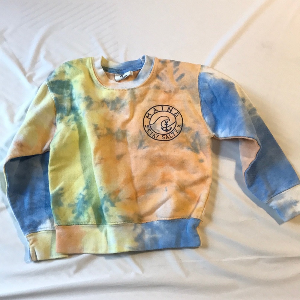 Tye dye Maine sweatshirt